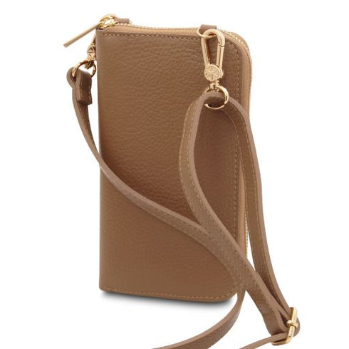 TL Bag - Leather wallet/phone holder with strap